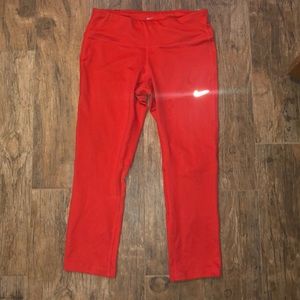 Nike red tights